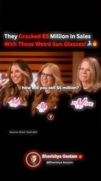 They Cracked $5 Million In Sales With These Sun Glasses!🕶️🤑🔥#sale #rich #money #usa #podcast #shorts