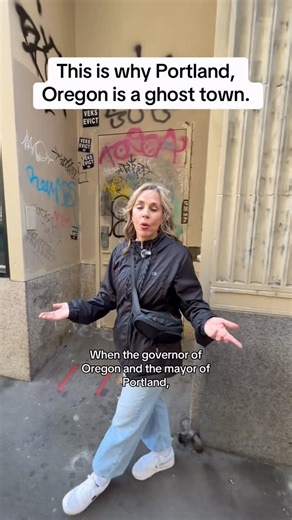 Brookerteejones on Instagram: "It is sad what has happened to Portland, Oregon! It is a ghost town! The leaders of Oregon allowed drugs to be legally used on the streets. Homeless people flock to this city. The store owners, business, restaurants all have left. Buildings are vacant,streets are dangerous and the only people walking the street are the drug addicted zombies! It’s very sad!"