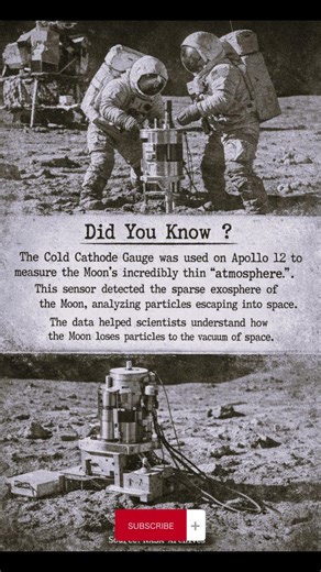 Apollo 12 Secret Experiment 🌕 The Device That Measured the Moon’s “Atmosphere” 🚀 #nasa #space