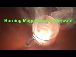 Burning Mg Underwater