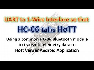 Bluetooth Module for Graupner HOTT Telemetry Data Transfer