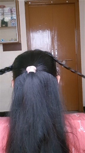 quick half up half down ponytail hairstyles | long hair hairstyles ✨️💫 #hairstyle #shorts