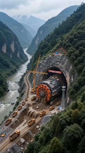 Working principle of tunnel boring machines. This content is AI-generated and not a real