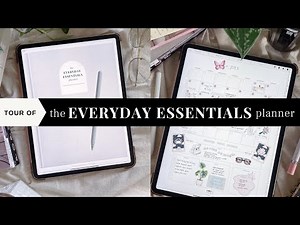 The Everyday Essentials Planner - Undated Digital Planner Flip Through + Goodnotes App Demo