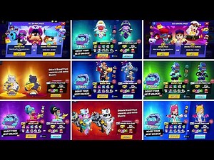 All Brawl Pass Unlock Animations | Season 1 to 37 Brawl Stars