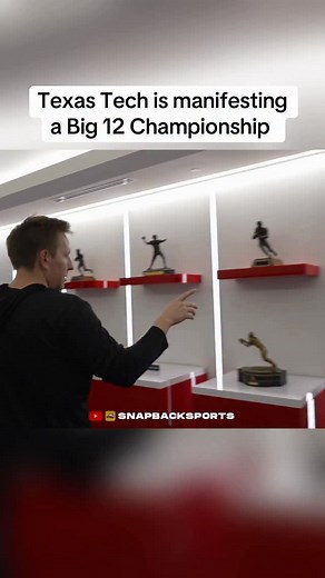 Texas Tech’s trophy room already has a spot for the @big12conference title this year 👀 | SnapBack Sports