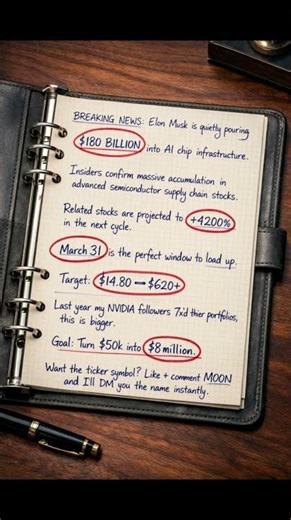 BREAKING: Elon Musk $180B AI Chip Bet – $14.80 to $620#stockmarket #stocktips #stockinvesting