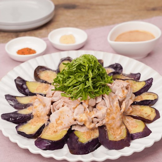 ナスと大葉と豚こまの冷しゃぶ 作り方・レシピ | クラシル