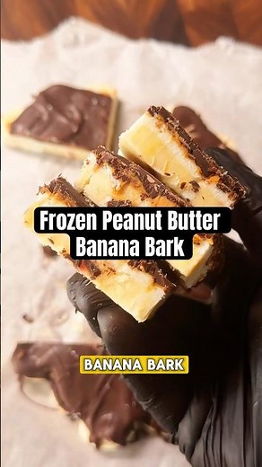 Frozen Peanut Butter Banana Bark