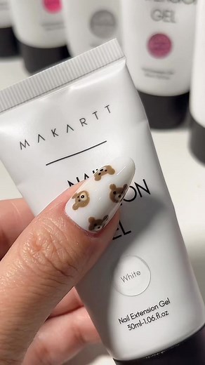 cute bear nails design 🐻 🐻 #nailsathome #cutenails #fallnails #nailsartvideos #nailstutorial #fyp #cute #nails | Fishing & Cutting