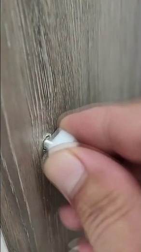 Installation demonstration of integrated iron self-tapping shelf support pins with silicone covers