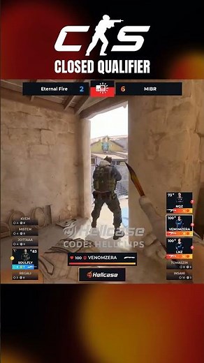 venomzera came from behind with a KNIFE #ESL #cs #cs2 #hellcase