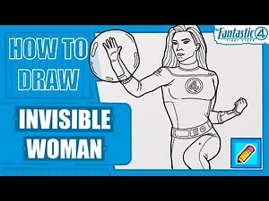 How To Draw INVISIBLE WOMAN From "Fantastic Four: First Steps" | Easy Step By Step Tutorial