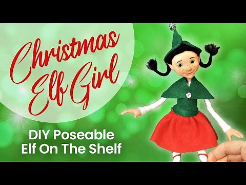 DIY Bendy Polymer Clay Elf On The Shelf / Christmas Decorations