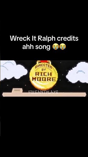 Wreck it Ralph credits ahh song😭😭 #funny #memes