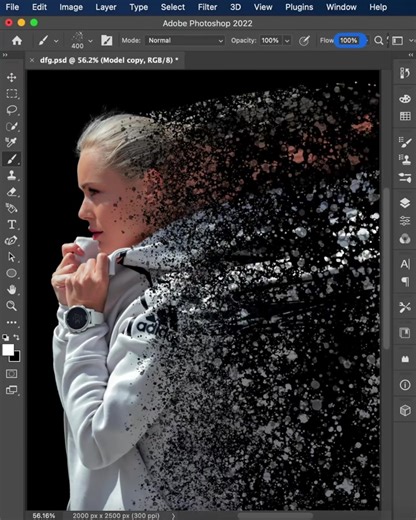 How to create Dispersion effect in photoshop #graphicdesign #photoediting #zbalosch #art #dispersion_effect @Z Balosch