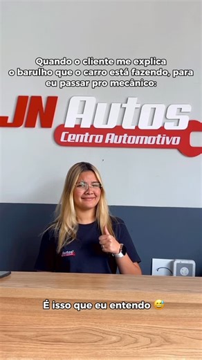 JN AUTOS 🛠️ Mecânica Automotiva on Instagram: "😂🚗 Quando o cliente começa a explicar o barulho do carro… “é tipo um tec tec, mas às vezes vira um vruuumm com um crec crec” 🤯 Aí eu olho, concordo com a cabeça… e tento traduzir isso pro mecânico 😅 No fim, é exatamente isso que eu entendo 😂🔧 Quem trabalha em oficina sabe: cada barulho é uma história diferente 🤣 #VidaDeOficina #JNAutos #MecânicaNaPrática #SóQuemViveSabe"