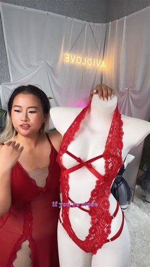 Avidlove Women's Deep V Halter Lingerie Teddy One Piece Bodysuit Lace Soft Fabric Adjustable Straps Backless Design for Sleepwear Nightwear Outfits Party