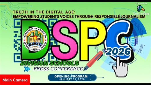 Good day! Today is the most important day of all elementary and secondary campus journalists in the City of Makati as they gather to showcase their outstanding talents in the field of journalism! Watch here for the live broadcast of the Opening Program, live here at the Nemesio I. Yabut Integrated School. � New to streaming or looking to level up? Check out StreamYard and get $10 discount! � | Schools Division Office of Makati