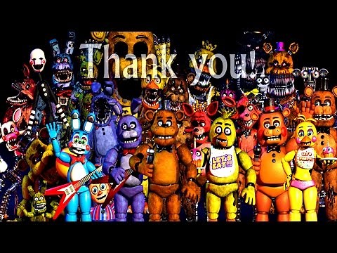 Five Nights at Freddy's All Animatronics | 4, 3, 2 & 1 Jumpscares