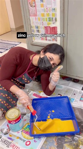 How I Prep Old Metal Almirahs for Painting ✨ #ChalkPaint #furnitureflip #metal #furniture #rust