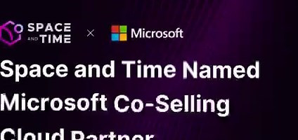 NEW: Space and Time is now a Microsoft co-selling Cloud Partner.Space and Time was integrated with Microsoft Fabric last year, providing a trusted and efficient solution for enterprises to leverage onchain data directly within their applications.28,000+ organizations run on Microsoft Fabric. As an official co-sell solution, Space and Time is now part of what Microsoft sells into that network.