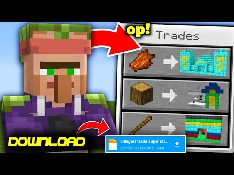 minecraft but villager trades op structure mod download | minecraft mod download !