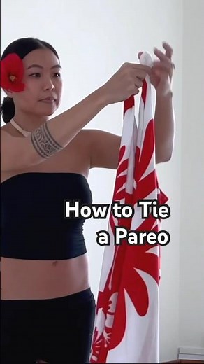🌺How to Tie a Pareo Sarong #tutorial #dance #fashion #fun #danceclass #tahitiandance #polynesian