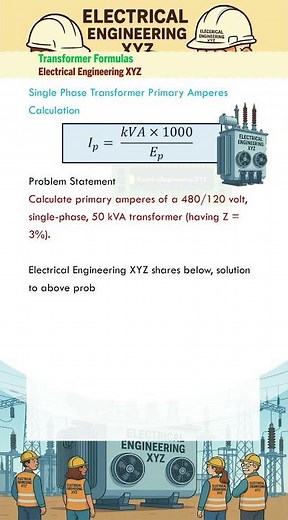 Single Phase Transformer Primary Amperes Calculation