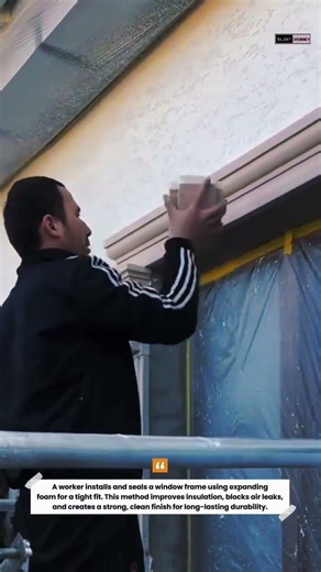 Perfect Window Frame Installation with Foam Gun | Clean & Pro Finish