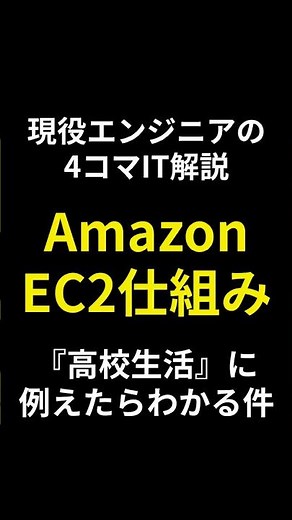 AWSの中でも基本のEC2の仕組みを「高校生活」に例えた4コマにしてみた