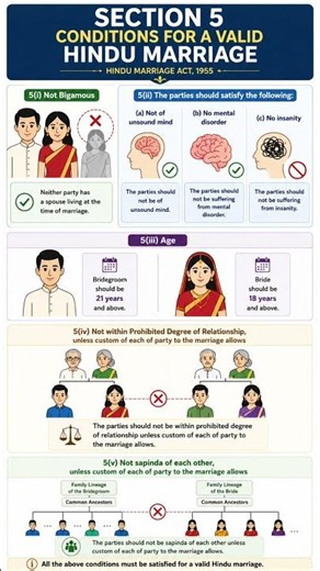 Conditions for a Valid Hindu Marriage | Section 5 Hindu Marriage Act, 1955 | Hindu Law Series Part 3