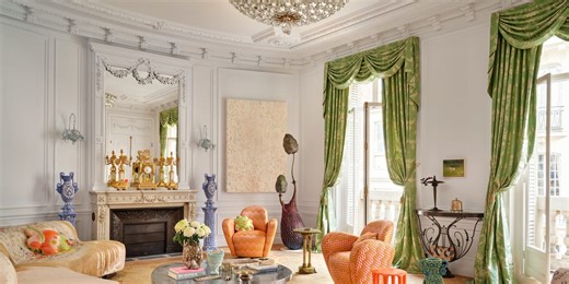 This Parisian Apartment Has the Pinkest Library We’ve Ever Seen