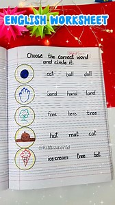 Engage your kids with this colorful and interactive English worksheet! Designed to improve vocabulary and recognition skills, this activity encourages young learners to identify the correct word and circle it. Perfect for nursery, LKG, and UKG students to make learning fun!”(English worksheet, word recognition, vocabulary building, fun learning, preschool activities, LKG worksheet, UKG learning, kids educational activities, homeschooling resources) #EnglishWorksheet #KidsLearningActivities #Voca