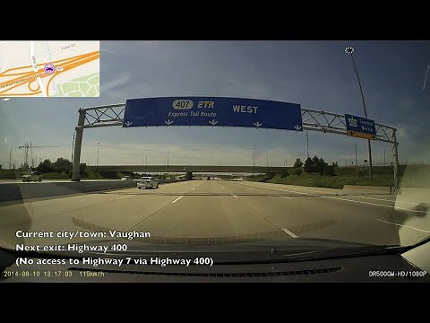 Travelling the Entire Highway 407 ETR (Express Toll Route)