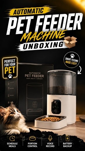 I Bought An Automatic Pet Feeder... And My Pet Is Obsessed! 📦🐾 (Unboxing & Setup)