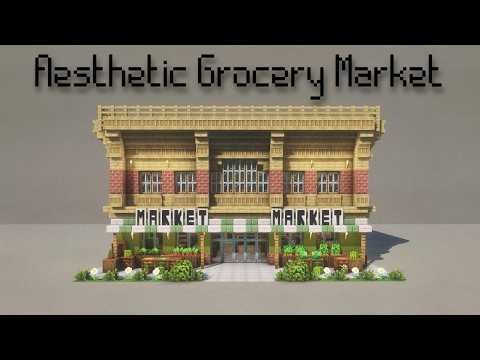 Building an Aesthetic Grocery Store : Minecraft Build