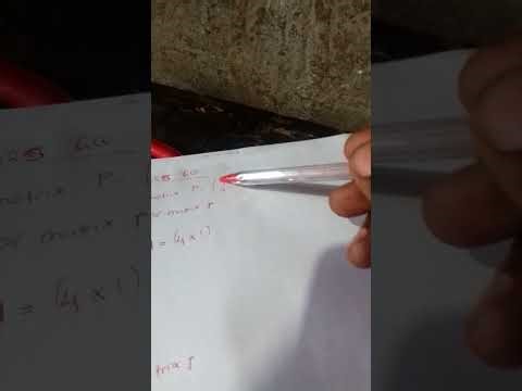 Mathematics 2025 GCE p2 Q3 on matrix 