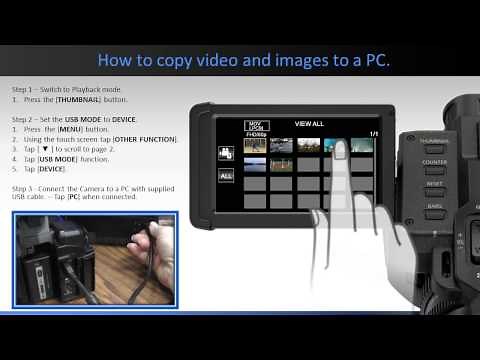 Panasonic - Camcorders - HC-X1000 - How to Copy Video and Still images.