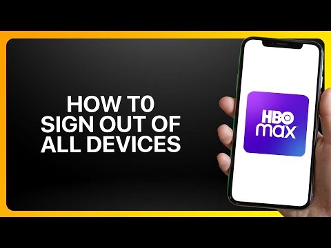 How To Sign Out Of All Devices On HBO Max App 2025! Tutorial