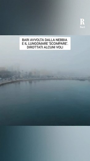 Repubblica Bari on Instagram: "Una fitta nebbia ha avvolto tutta la costa Adriatica, da Bisceglie fino a Brindisi. Con la visibilità che si è ridotta al minimo anche sul lungomare di Bari. Oltre ai disagi più banali, legati alla viabilità per le strade, i problemi maggiori sono stati registrati negli aeroporti. "Questo tipo di nebbia - spiega il meteorologo di Rai Meteo, @alexguarini - si definisce come nebbia di avvezione, in gergo popolare “lupa di mare”. Si forma perché siamo interessati da a