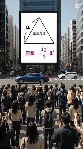 【絶対暗記🔥】高校受験生は必須事項！正三角形の面積を求める公式🌟【時間短縮⌛】