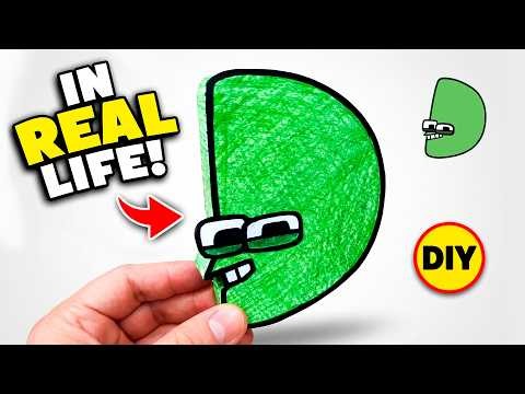 Alphabet Lore in Real Life! DIY Letter D (3D Paper Craft Tutorial)