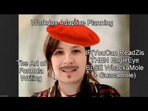 Workday Adaptive Planning - The art of formula writing