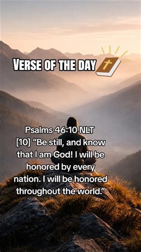 Be Still & Know He Is God 🙏✨