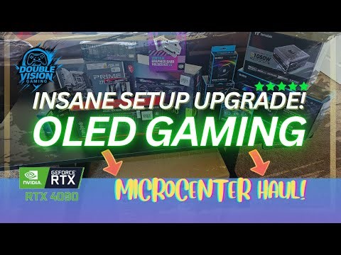RTX 4090 + OLED = INSANE Setup Upgrade (Microcenter Haul)