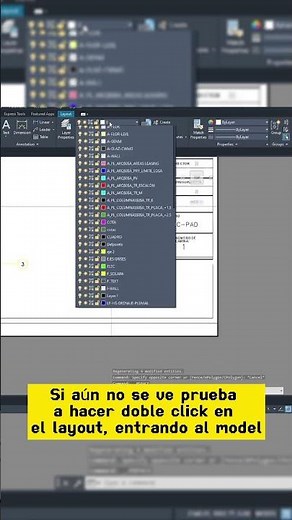 Dibujo de Model no se ve En Layout en AutoCAD 2024