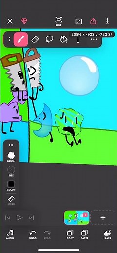 Drawing BFDI characters from different universes and￼ regular ￼ universe!