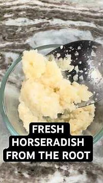 Homemade horseradish from the root—easier than you think! #fromscratch #condiments #horseradish