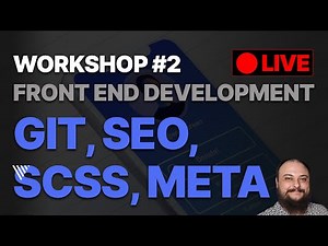 🔴LIVE - Workshop 2 - Mini-tutorial HTML+CSS - GIT, meta-uri, date structurate, SEO, SCSS, PWA, etc